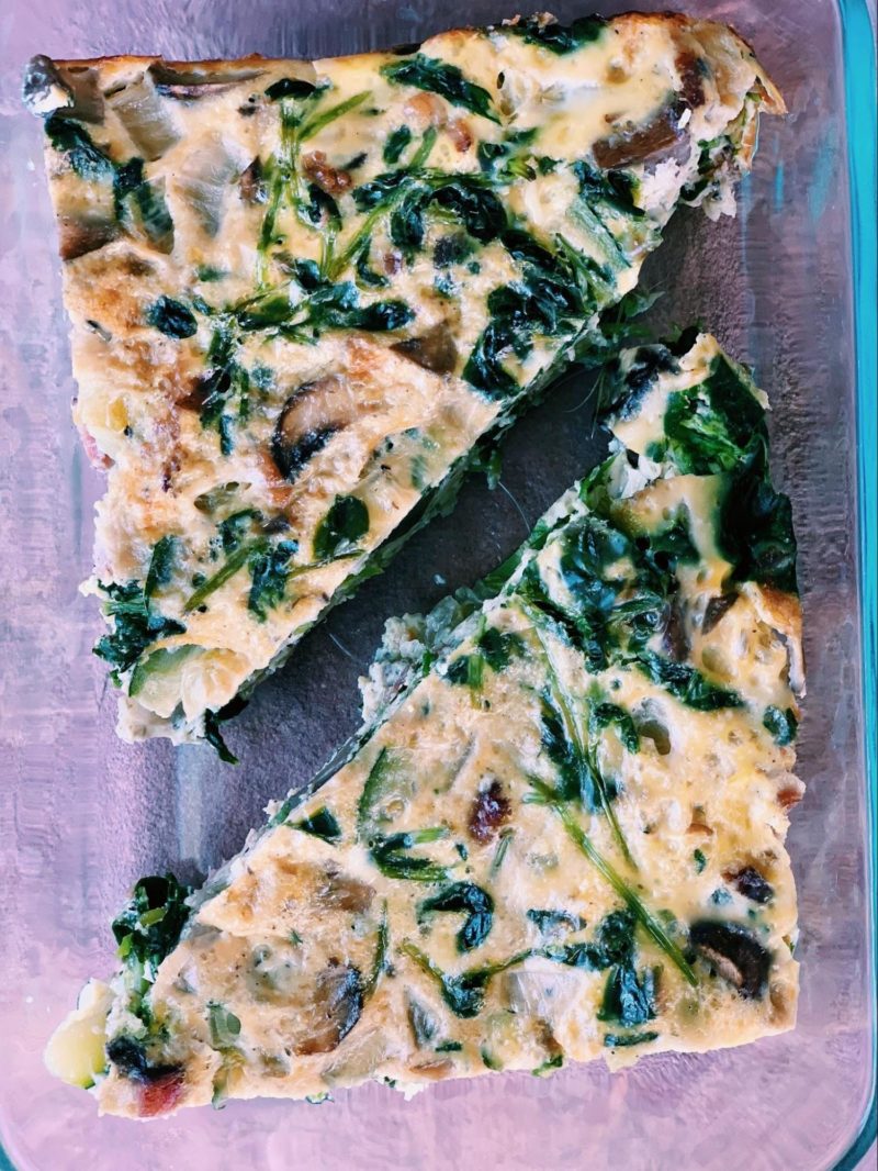 Bacon mushroom frittata Melissa's Healthy Kitchen