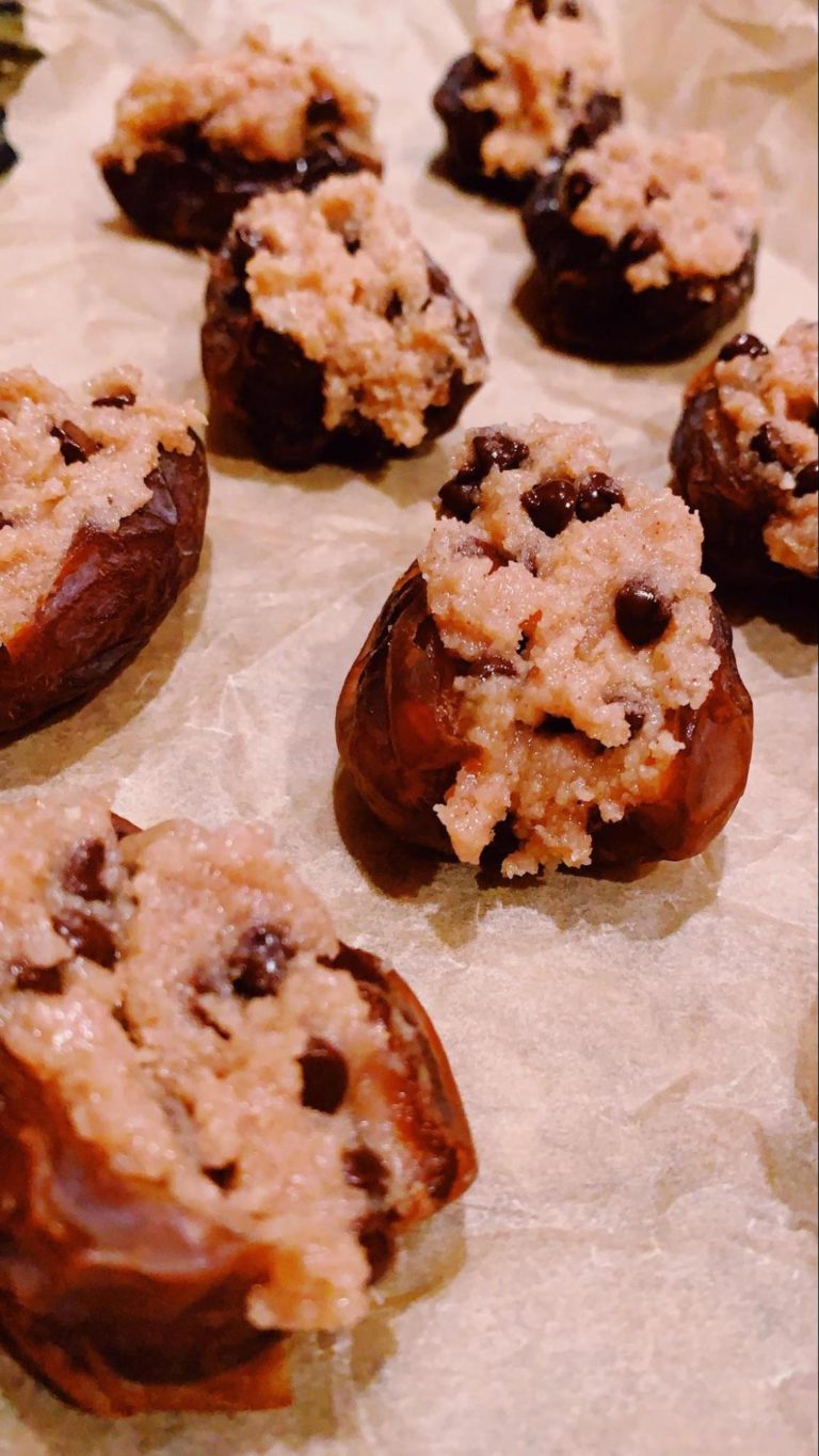 Cookie dough stuffed dates Melissa's Healthy Kitchen