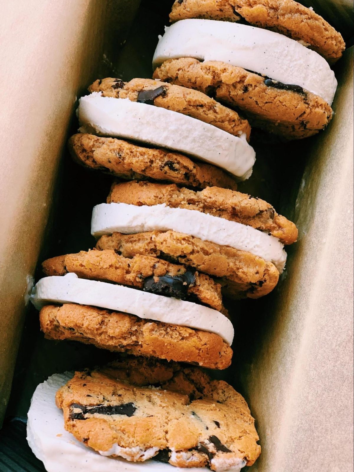 Flourless Earl Grey Chocolate Chip Ice Cream Sandwiches Melissa's