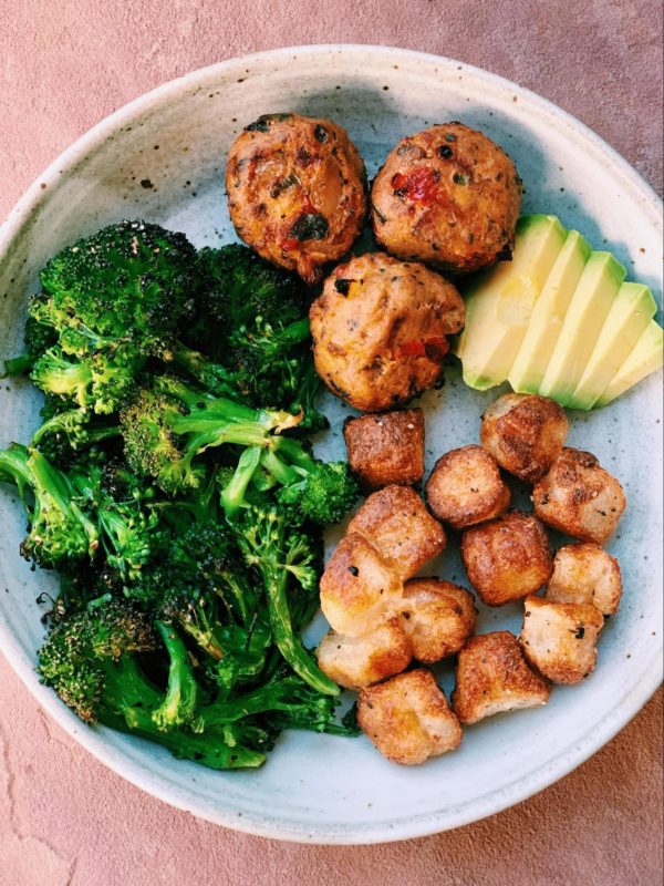 15 Minute Chicken Meatball Bowl with Cauliflower Gnocchi Melissa's