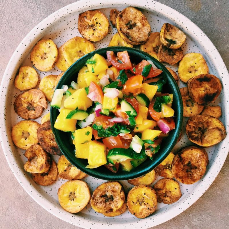 Mango Salsa With Plantain Chips Melissa's Healthy Kitchen