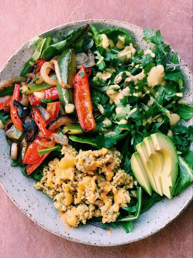 Adobo chicken taco salad Melissa's Healthy Kitchen
