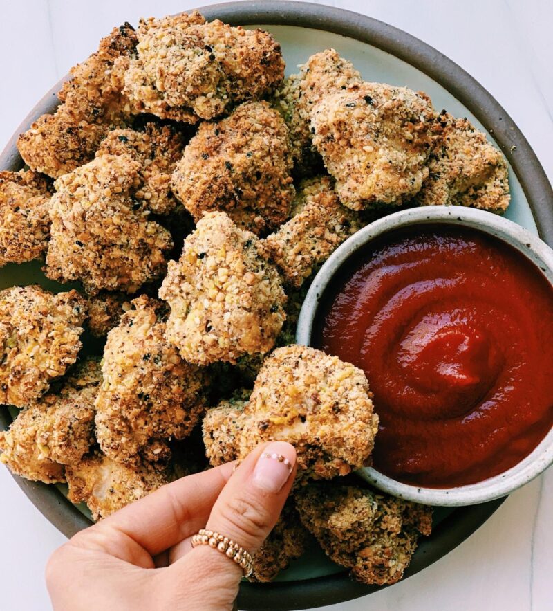 Air Fried Chicken Nuggets Melissa's Healthy Kitchen