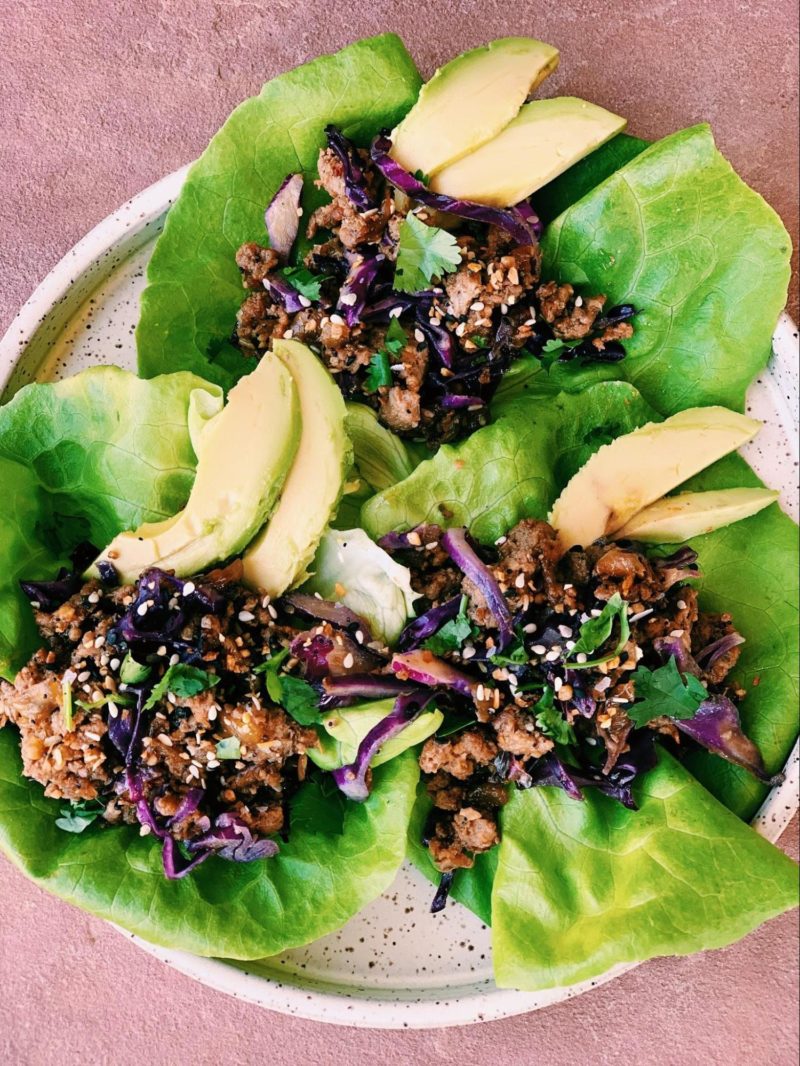Ground Turkey Asian Lettuce Wraps Melissa's Healthy Kitchen