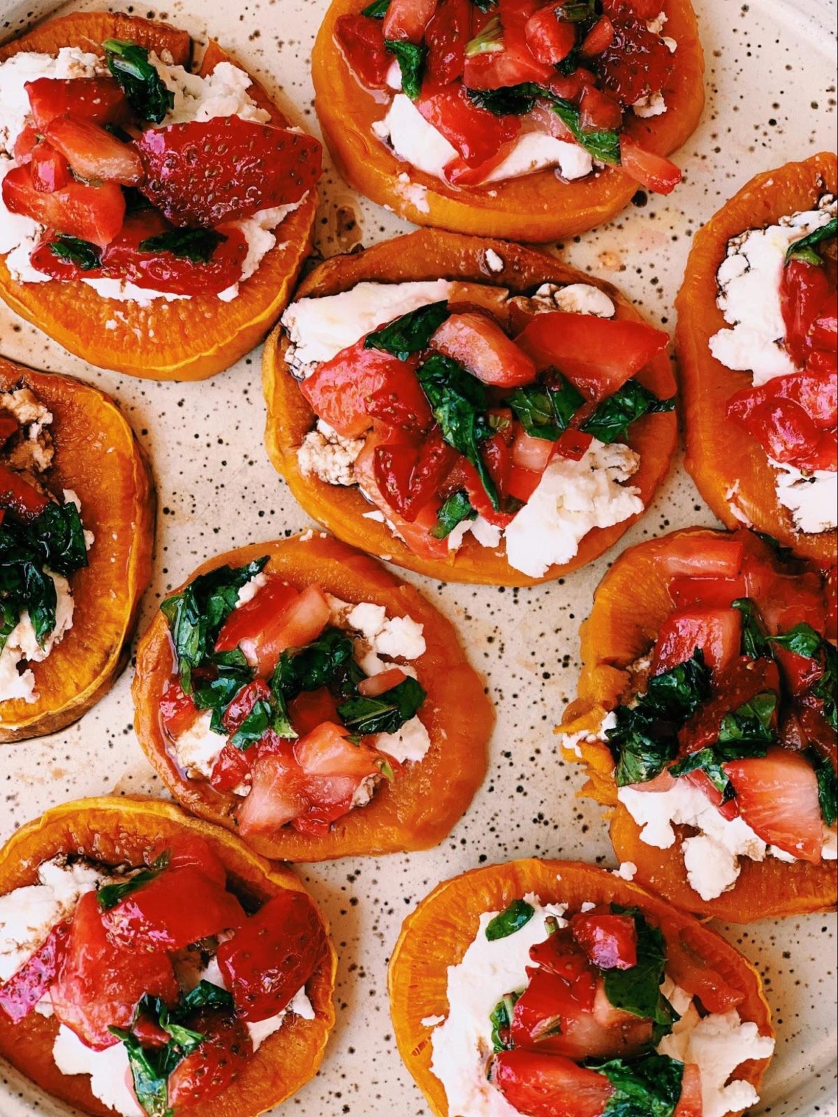 Strawberry Bruschetta On Sweet Potato Crostini's - Melissa's Healthy ...