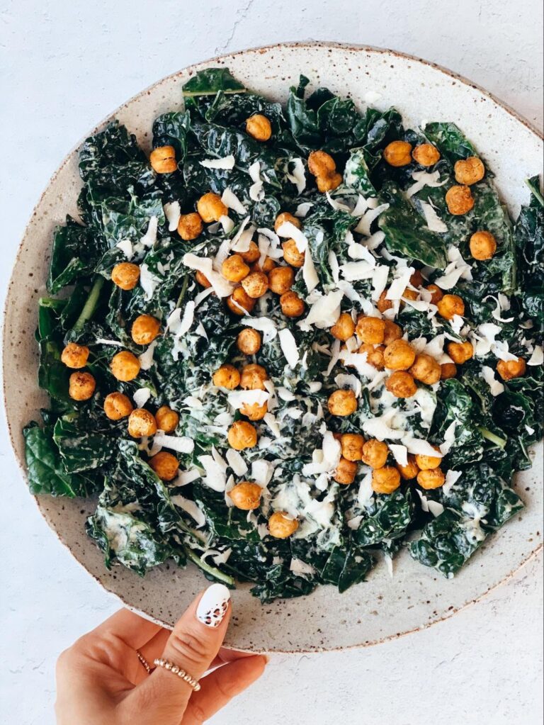 Massaged Kale Caesar Salad Melissa's Healthy Kitchen