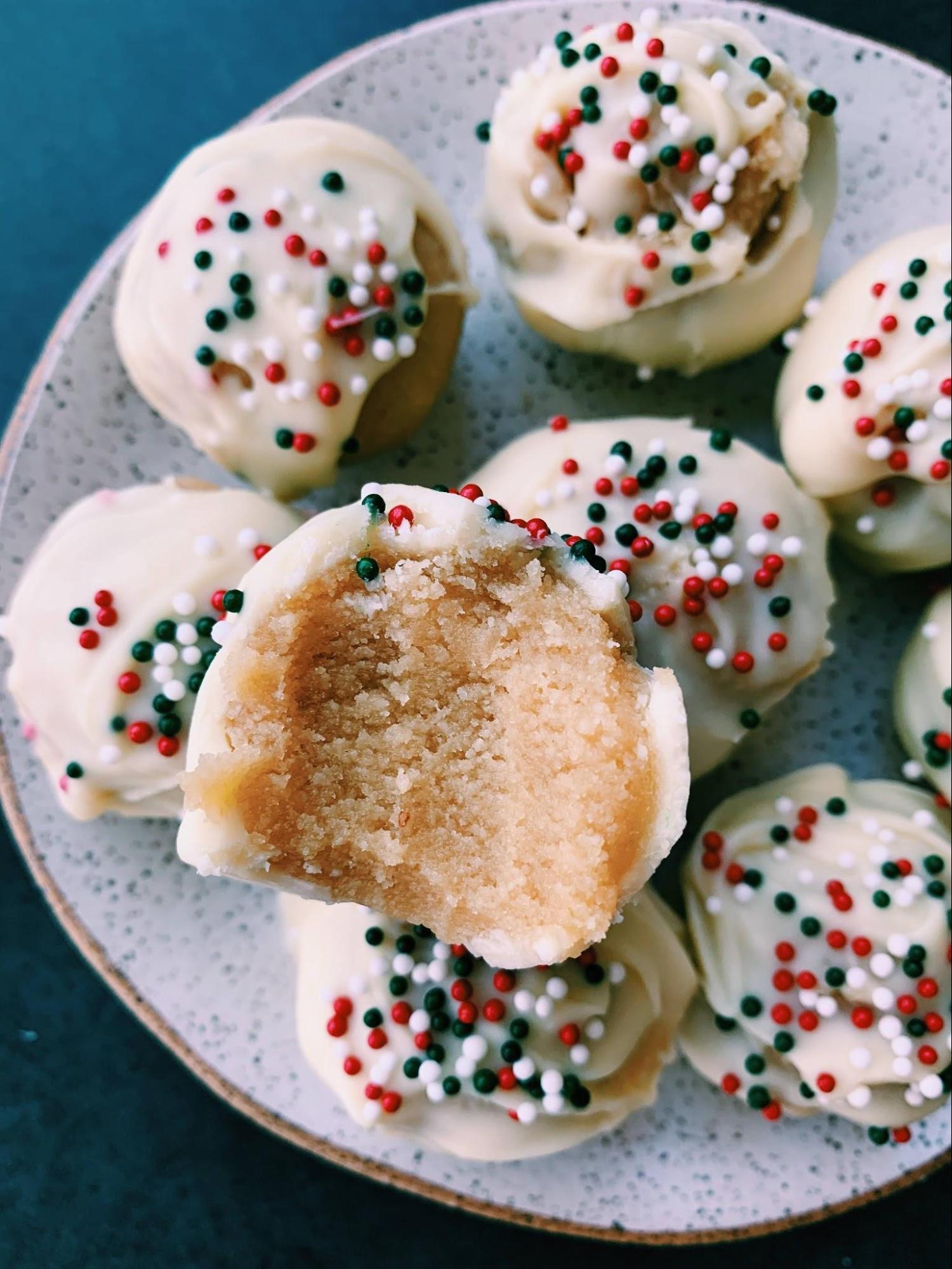 No Bake Sugar Cookie Truffles - Melissa's Healthy Kitchen