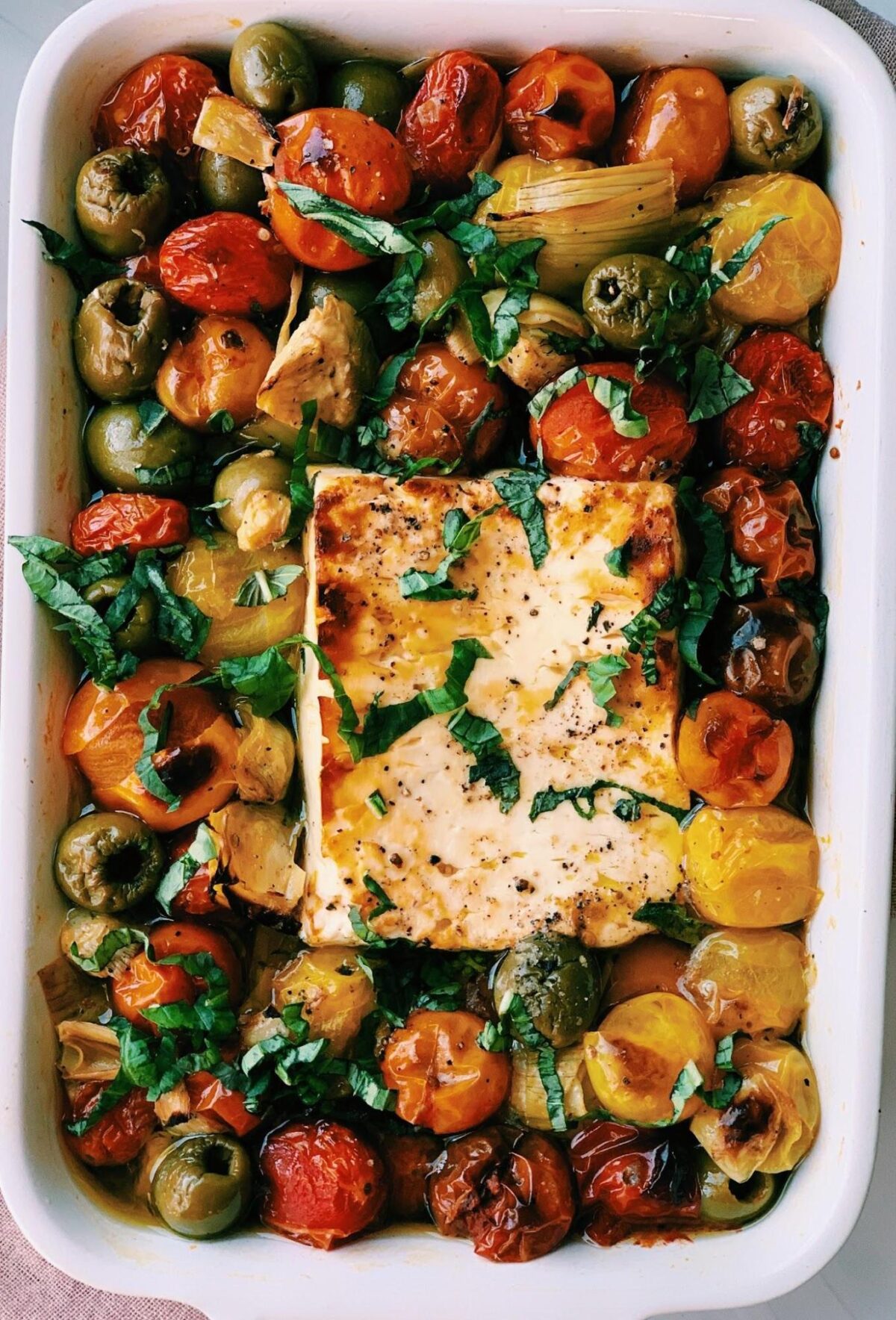 Greek Baked Feta Pasta or Dip Melissa's Healthy Kitchen
