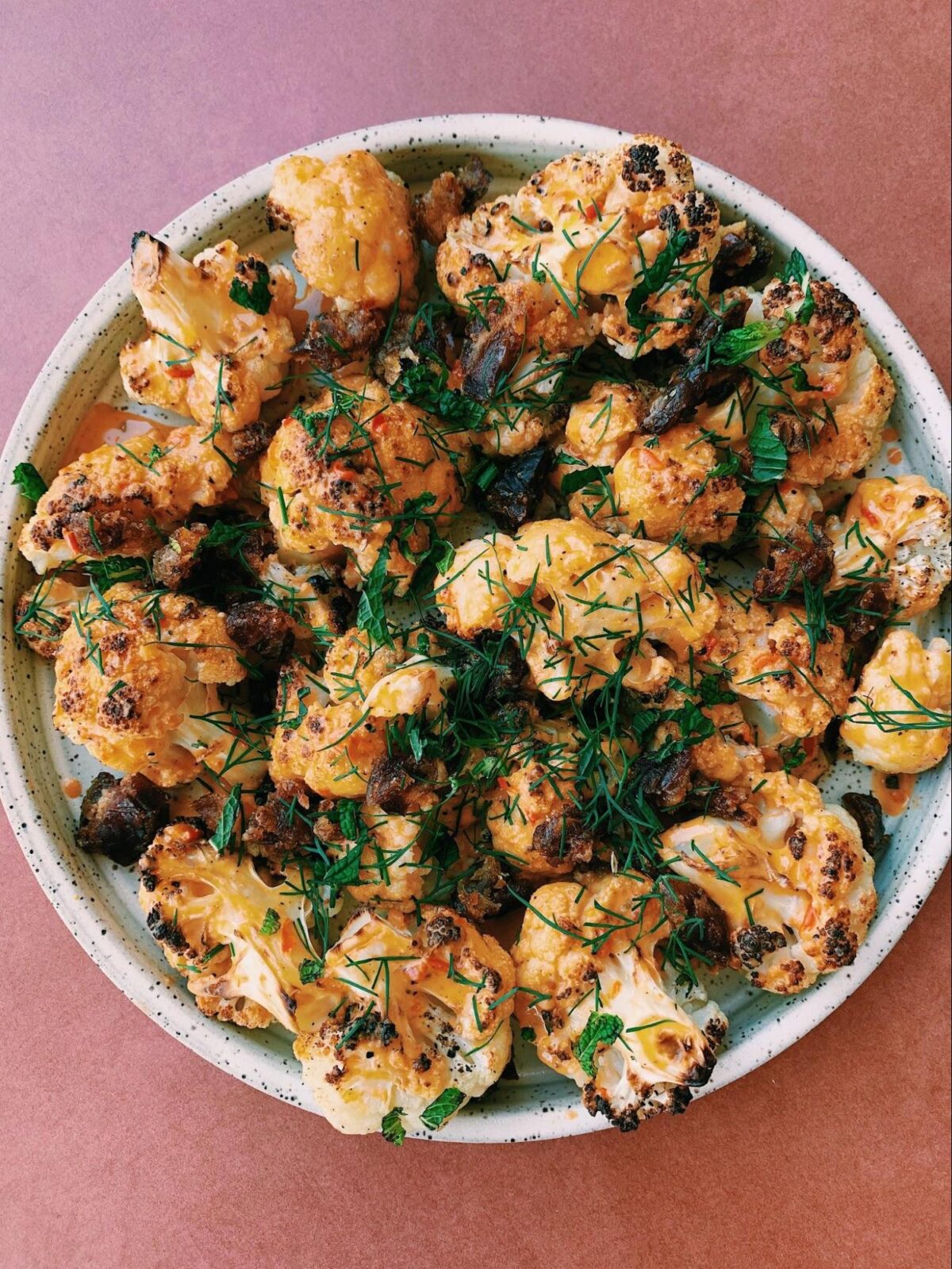 Harissa + Tahini Roasted Cauliflower Melissa's Healthy Kitchen