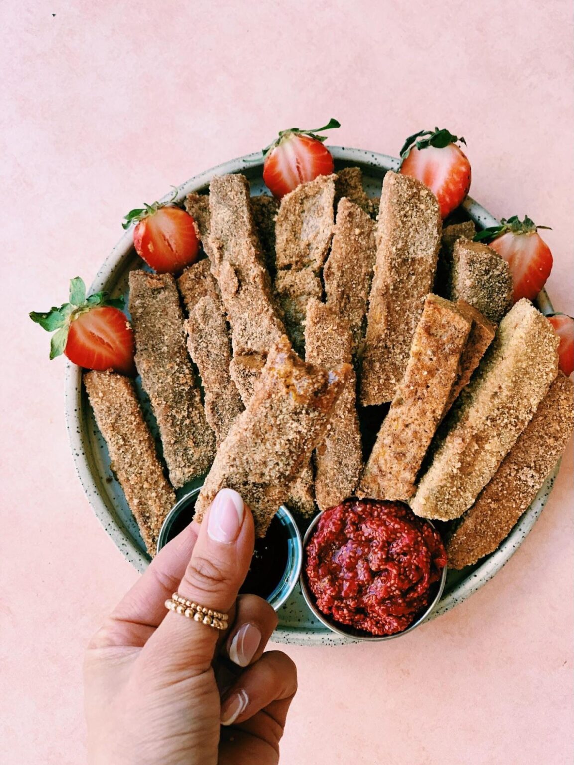 Air Fried Cinnamon Toast Crunch French Toast Sticks Melissa's Healthy Kitchen